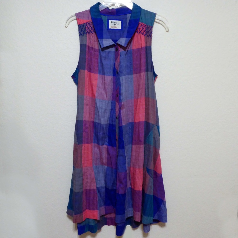 Holding Horses Ronan Shirtdress Plaid